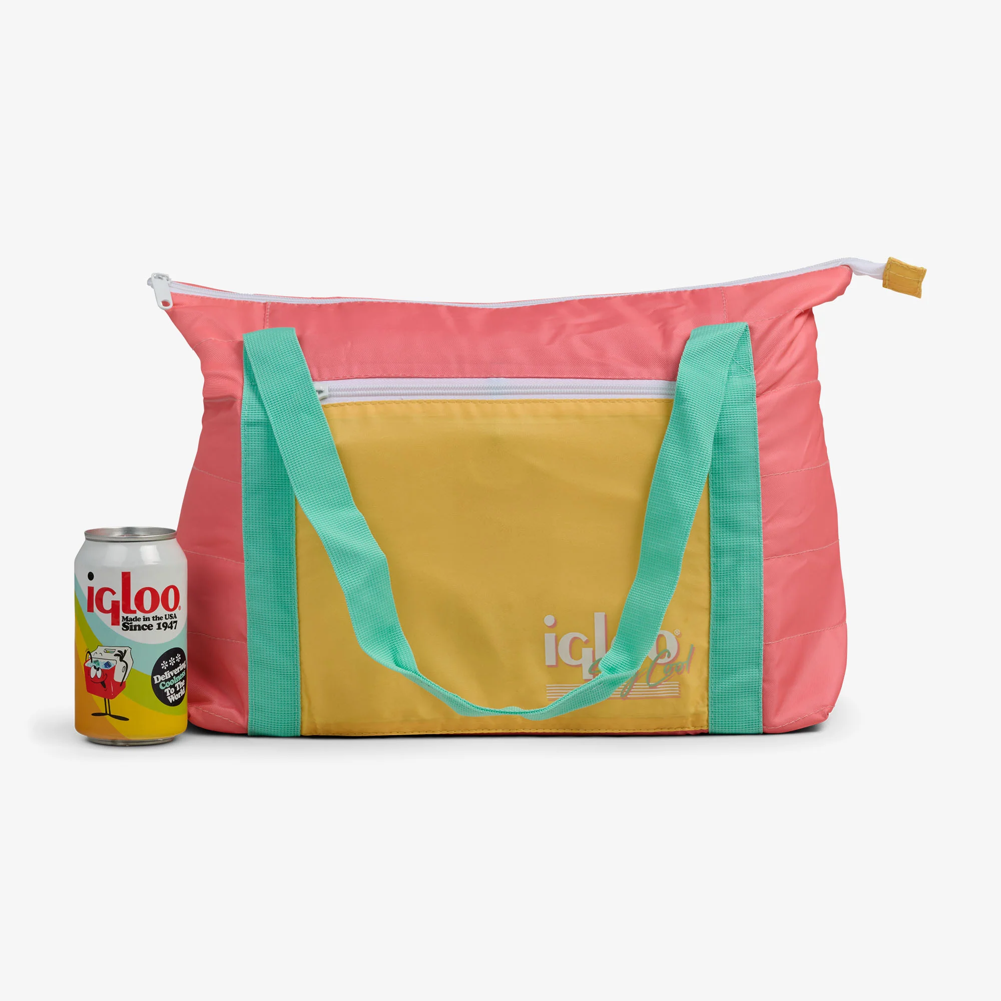 Retro Packable Puffer 20-Can Cooler Bag - Image 20