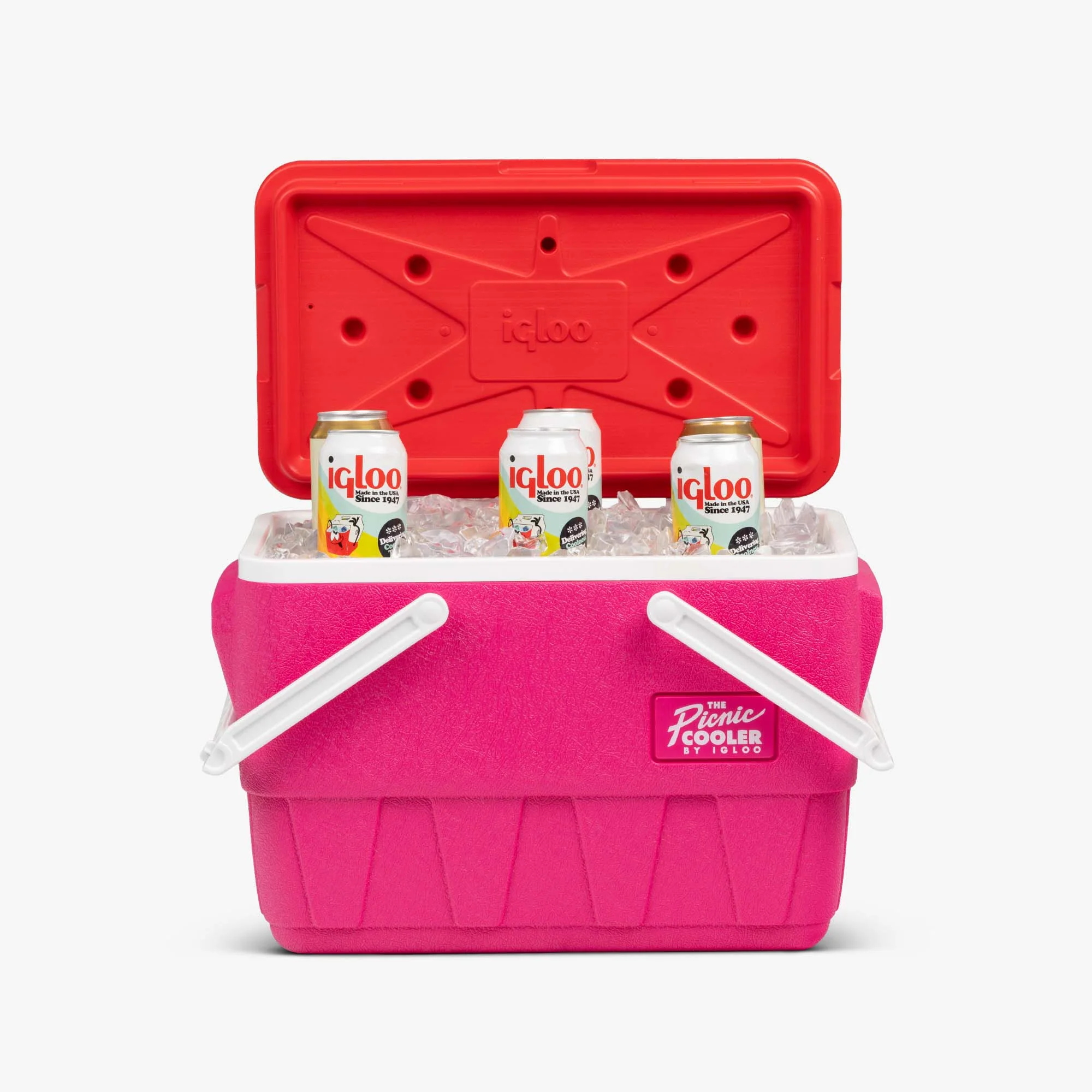 Retro Picnic Basket 25 Qt Cooler - Image 4